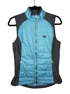 New Zero Restriction Women's Tess Vest Activewear Outdoor Size Small Blue Gray